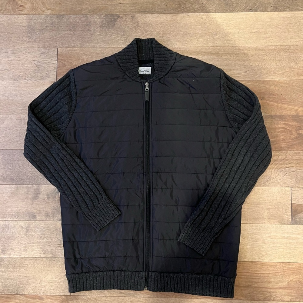 Men's Black Sweater Jacket